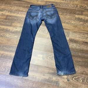 Buckle BKE Aiden Jeans Men's Size 28x32 Medium Wash Blue Bootcut Distressed